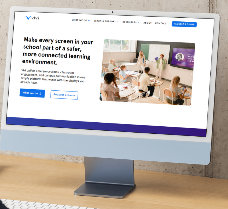 Vivi website screenshot