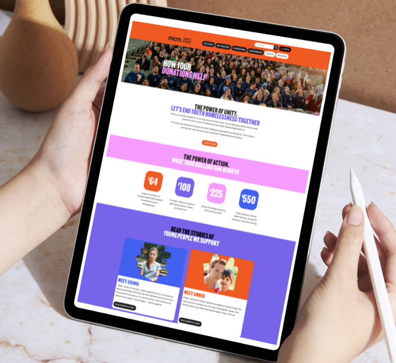 Screenshot of work RM did for MCM